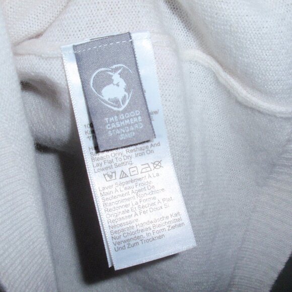 J.Crew 100% Cashmere Short Sleeve T-Shirt Women’s Ivory S White Soft Knit Tee - Picture 8 of 14